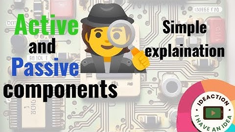 Active and passive components simple differences[hindi]
