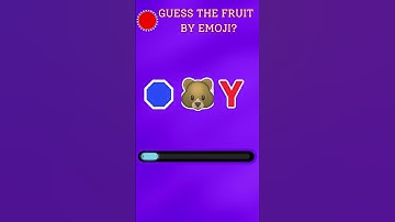 Guess The Fruit By Emoji 5 #youtubeshorts #fruitchallenge #fruit