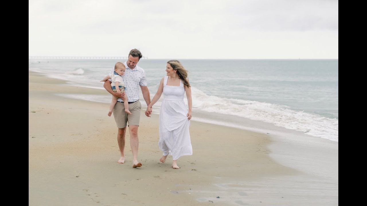 Baby's 1st Beach Vacation | Family Portraits in Duck, NC | Lori Douglas Photography