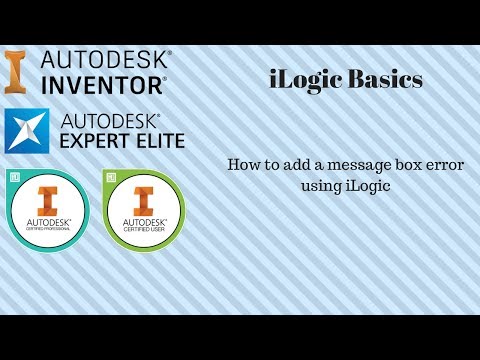 Basic iLogic: Message Box Error