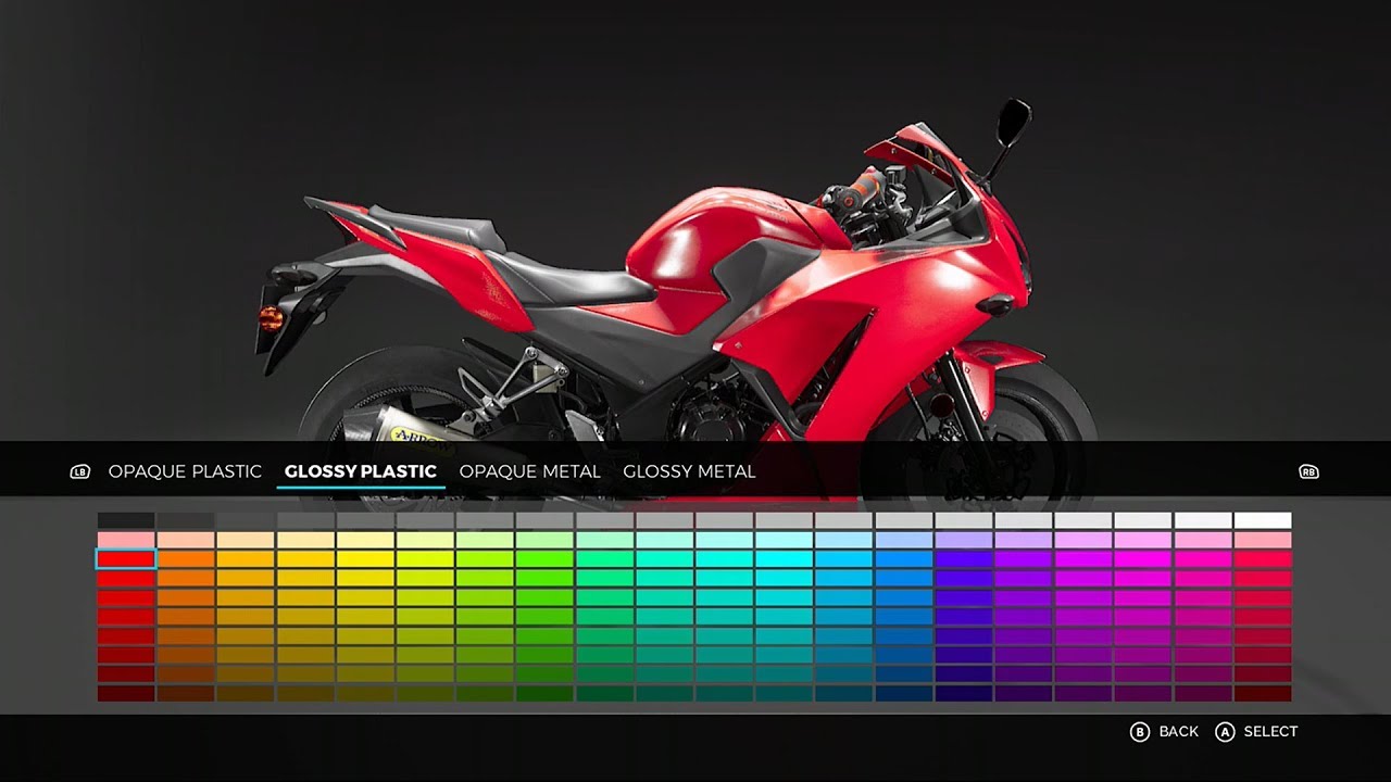 Ride 3 - Livery Editor & Customisation Bike Options