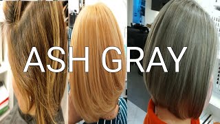 ASH GRAY how to ACHIEVE - ash gray color - hair tutorial