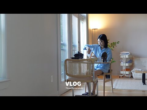 vlog)日本から家具が届いたDay2｜テキサス湖畔アパートでの暮らし｜Japanese breakfast🍚｜初めてのDowntown🍜