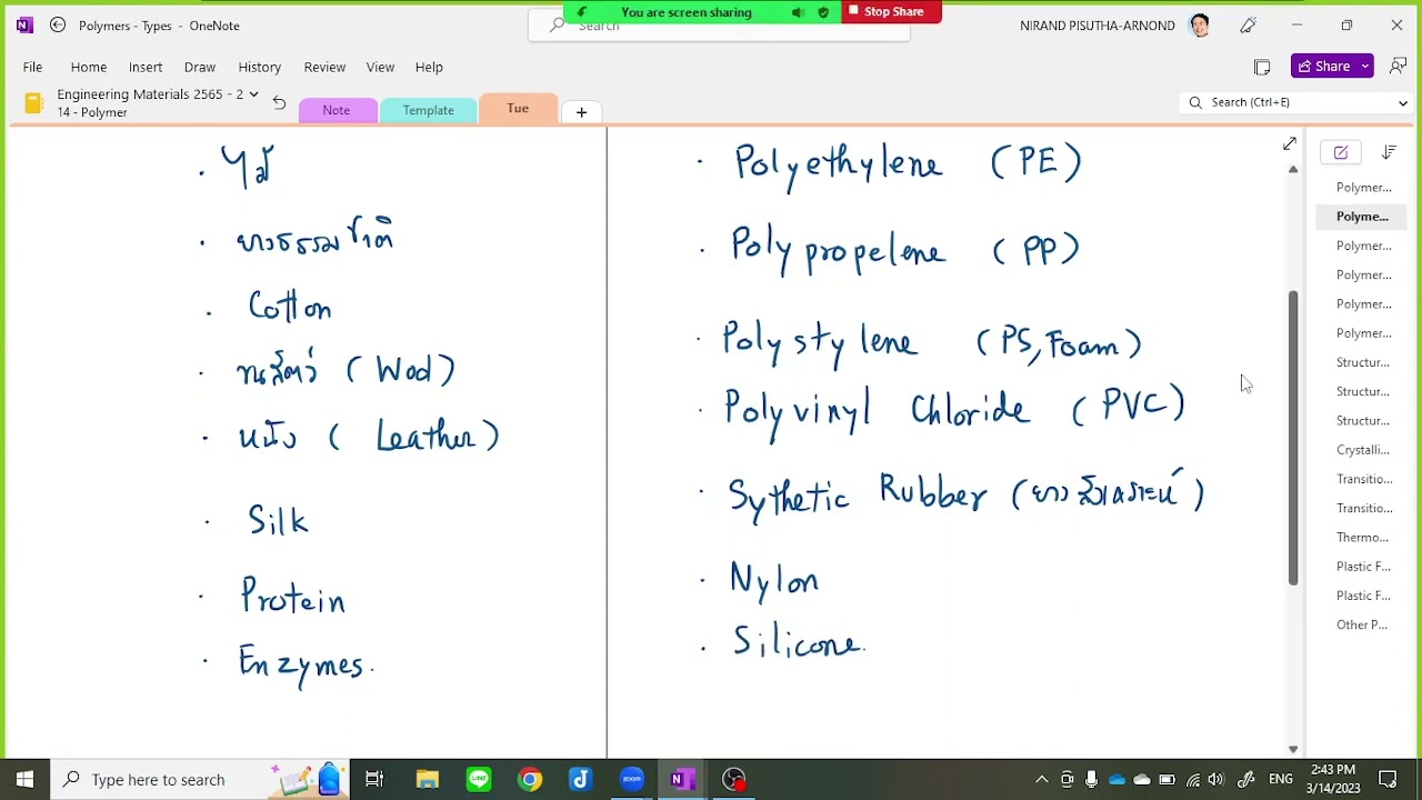 Engineering Materials 2565-2 (003) - Chapter 14 - Polymers