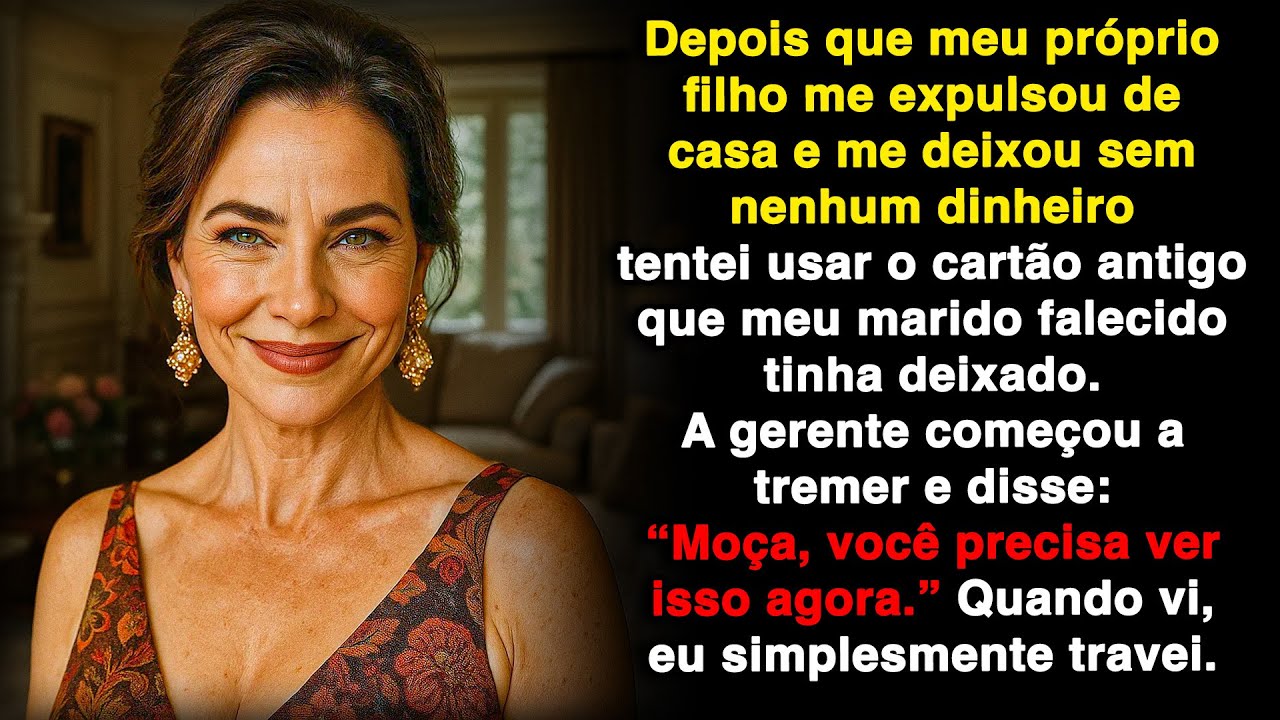 Usei o cartão antigo do meu marido. O gerente travou e disse "Por favor, olha!"