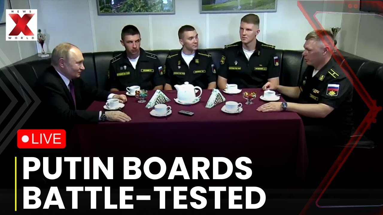 Putin Military Visit LIVE: Russia's Putin Visits Frigate That Repelled Drone Attacks | NewsX World
