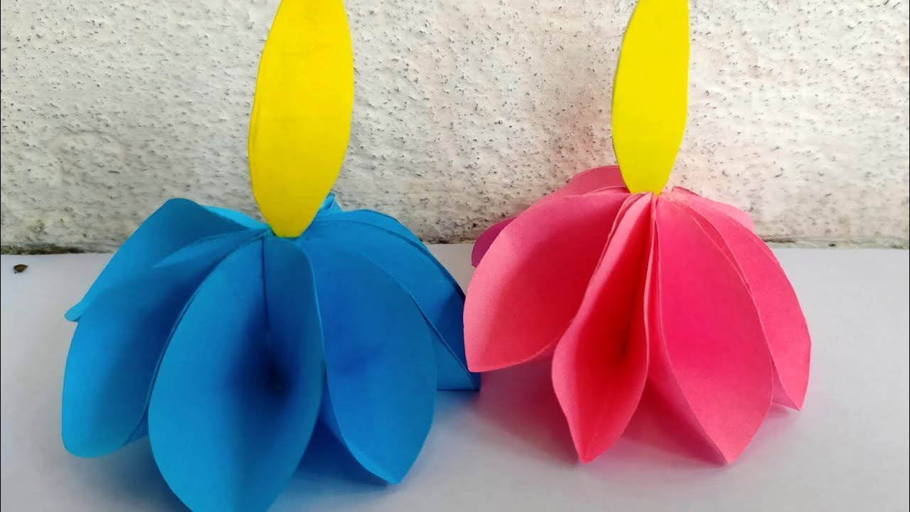 Flower making with paper🌹
