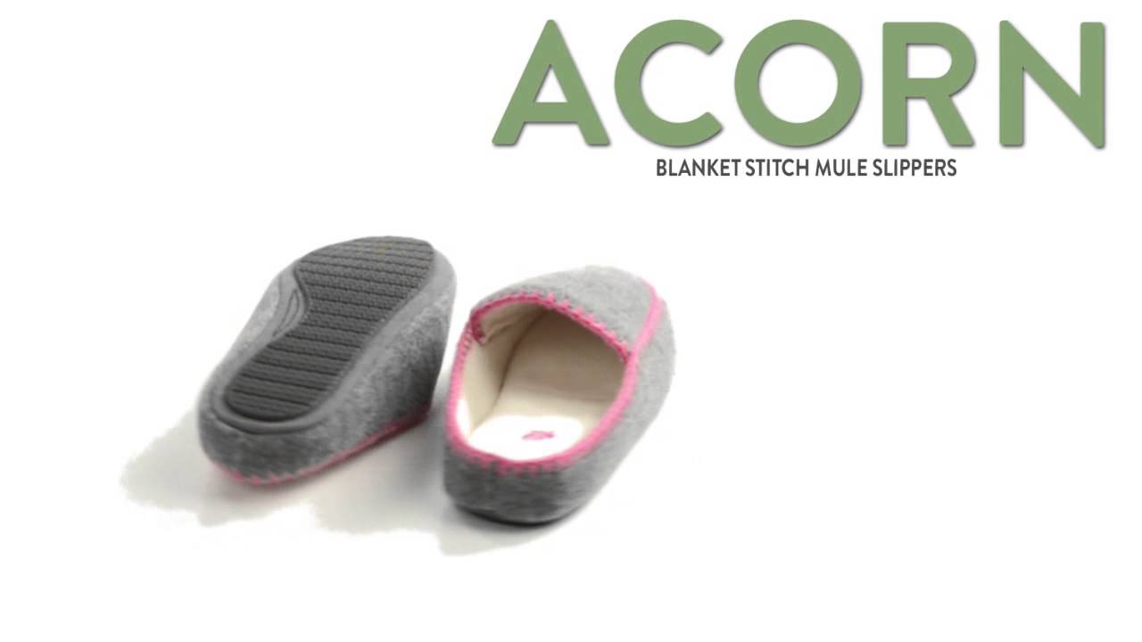 acorn mule slippers