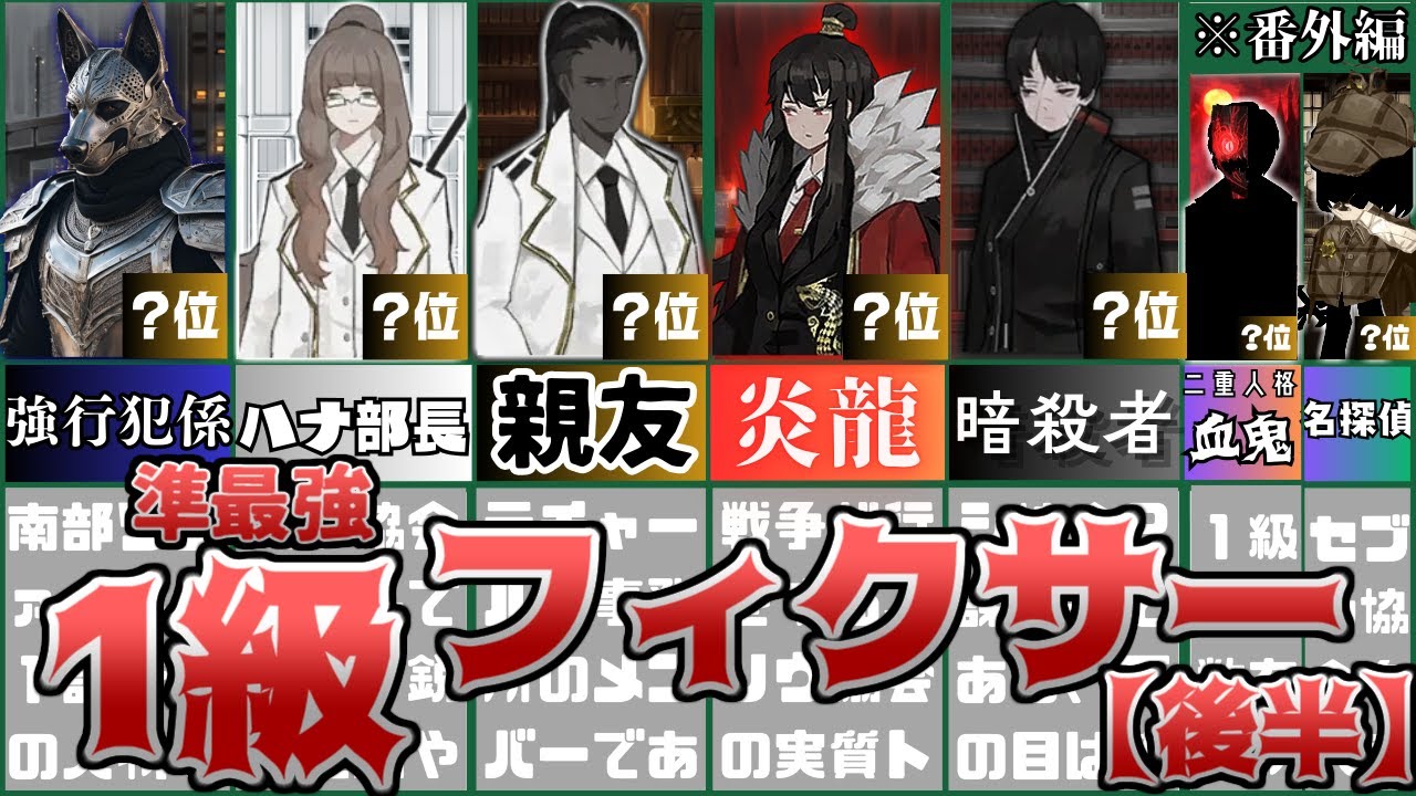 【Project Moon】1級フィクサー最強議論(強さランキング)【後半:6位~1位＆番外編2名】