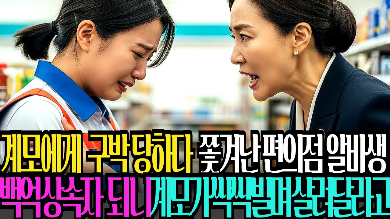 계모에게 구박만 당하다 빈 몸으로 쫓겨난 편의점 알바생,300억 상속자 되니 계모가 쫓아와 윽박 지르며 유산을 빼앗으려 하지만.....ㅣ오디오북ㅣ사연라디오ㅣ감동사연ㅣ시니어사연ㅣ