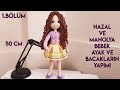 50 cm Manolya bebek PART 1 sağ ve sol bacak yapılışı (Amigurumi doll tutorial English subtitle)