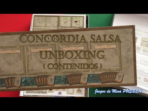 Unboxing (contenidos) - Concordia: Salsa (Rio Grande Games 2017)