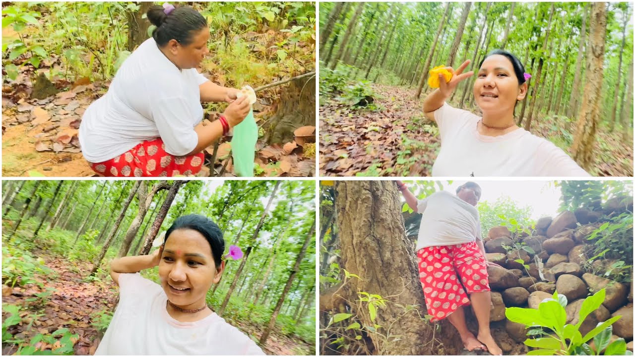 Didi dhanna lodda loddai bachi🤣 Jangal ma first sijan ko chyaw🍄‍🟫 tipdai