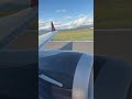 Stunning wing view on departure of an Air Canada MAX8 out of Vancouver (CYVR)