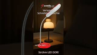 Video  - LED-Tischleuchte DORI in verspielten Farben rot