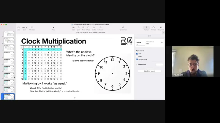 Clock Arithmetic 2   Additive and Multiplicative Identities