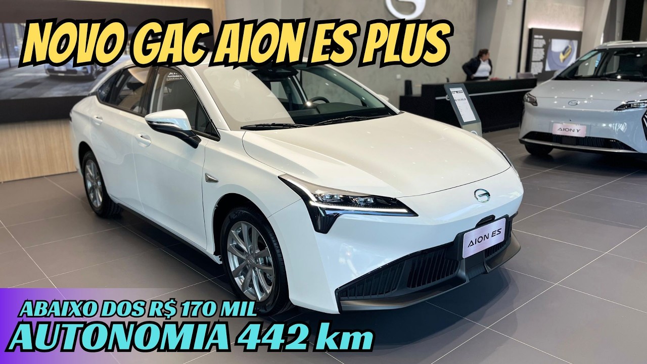 NOVO GAC AION ES  |  Sedã totalmente Elétrico com autonomia de 442 km
