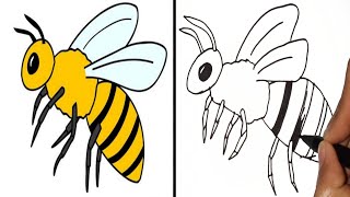 Bagus Sekali Menggambar Lebah Madu Untuk Pemula