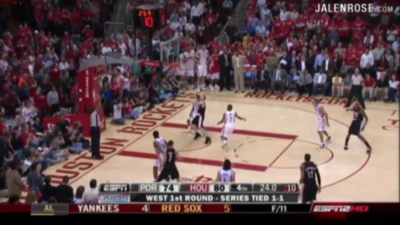 Rockets vs Blazers Game 3 - 2009 NBA Playoffs 4/24/09 - Jalen Rose Comments