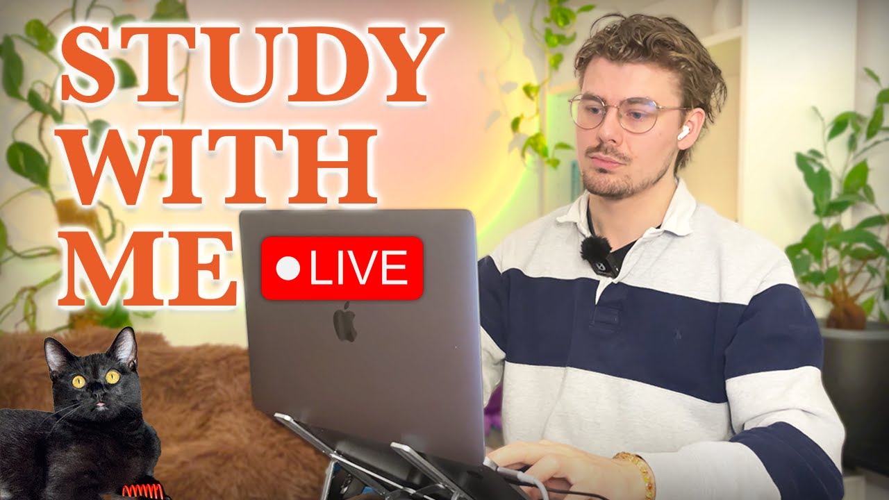 Study With Me LIVE 🚀 13-HOURS — Deep Focus (50/10 Pomodoro) | Cozy UK Rain, No Distractions!