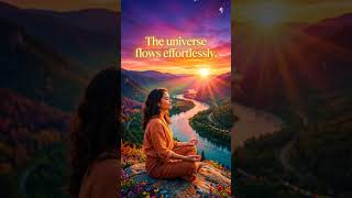 The universe flows effortlessly. 🌌No Struggle only love