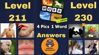 4 Pics 1 Word - Level 211-230 Answer/ Gameplay /Walkthrough (iOS - Android ) screenshot 1