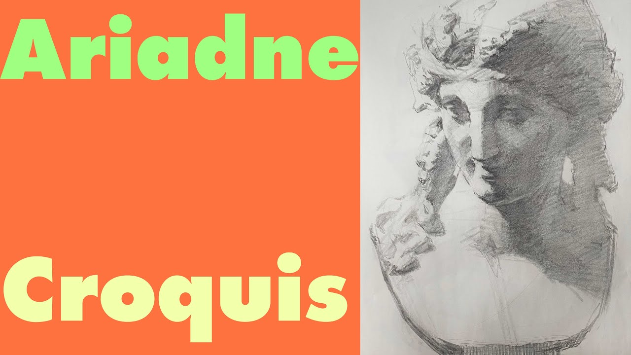 石膏像描き出し#1アリアス - YouTube