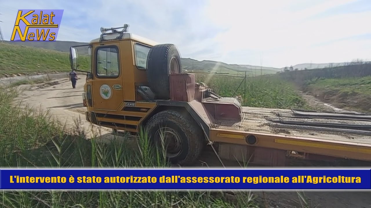 Caltagirone, interventi Ente sviluppo agricolo sulla Sp 194 Signore Soccorso lavori pulizia fiumi