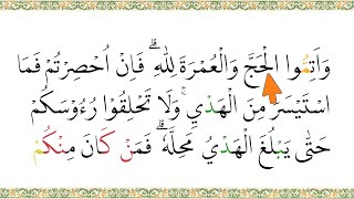 CARA CEPAT MEMBACA AL QURAN DARI NOL| SURAH AL BAQARAH AYAT 196 BAG. 1 JUZ 2
