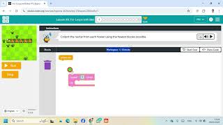 Lesson 28 For Loops with Bee 1