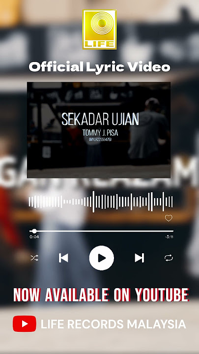 Sekadar Ujian  Lyric Video is now available on YouTube!