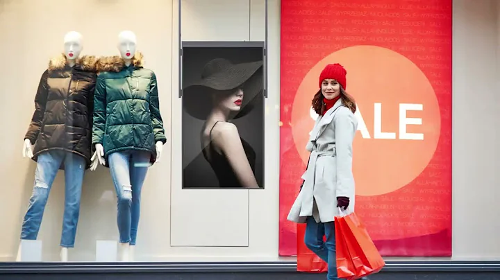 Double Sided High Brightness Advertising Display for Shop Window