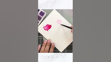 Add glitter die-cuts as accents ✨#altenew #fyp #trending #tutorial #papercrafting #cardmaking #howto