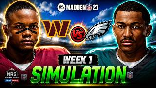 COMMANDERS vs EAGLES | WEEK 1 | MADDEN 27 PREDICTIONS