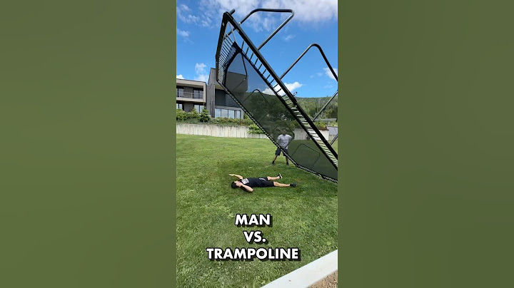 Man VS. Trampoline! Who’s winning?👀