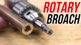 Making A Rotary Broach  Cutting Hex Sided Holes (DIY)