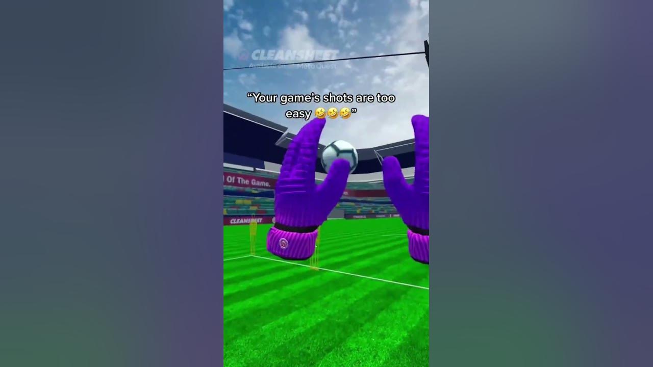 Watch out for headers 💀 #vr #soccer #cleansheetvr #goalkeeper