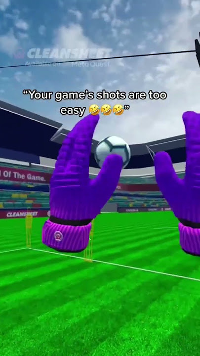 Watch out for headers 💀 #vr #soccer #cleansheetvr #goalkeeper