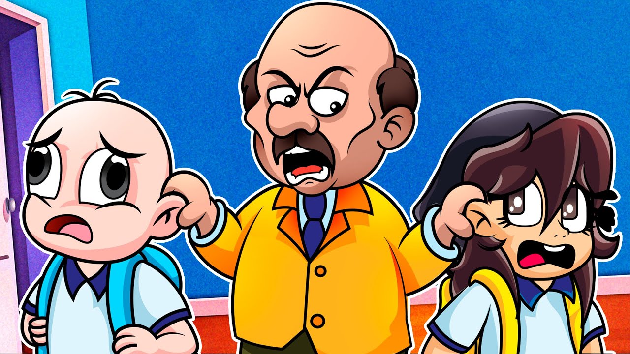 ¡BEBE NOOB ES CASTIGADO EN LA ESCUELA! 😨 😂 ESCAPA DEL MAESTRO MALVADO