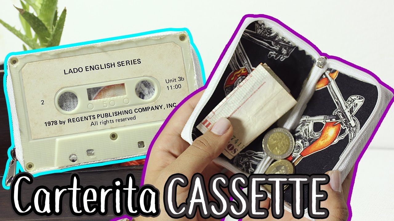 Cómo hacer Carteritas CASSETTE Retro | muy fácil DIY| inspiradas en 13 reazons why ;)