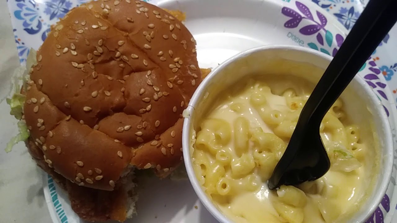 Arby's Cheddar Fish Sandwich and Mac n Cheese YouTube