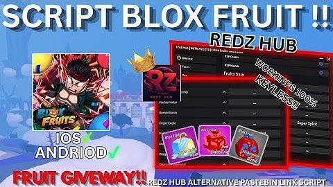[ NEW 🗿!! ]  Script Blox Fruits **NO KEY** Better Than Redz Hub Mobile | Roblox Delta Update + Fruit