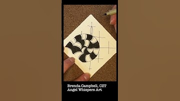 Mindful Monday 46. Draw  along with me and create this tile using the Zentangle Method. #zentangle
