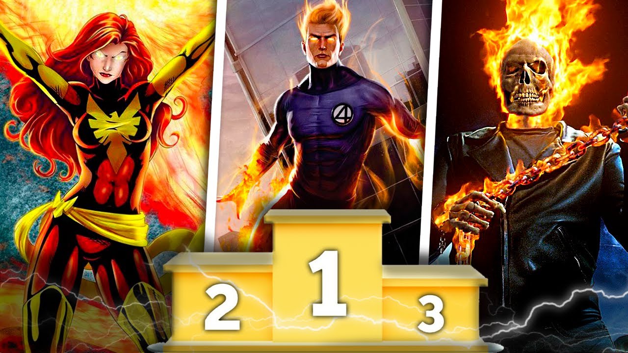 Usuários de FOGO por NIVEL DE PODER ( MARVEL )