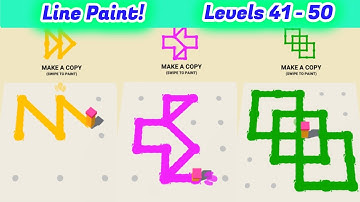 Line Paint! Level 41 - 50 By tastypill Gameplay Walkthrough | (IOS - Android)