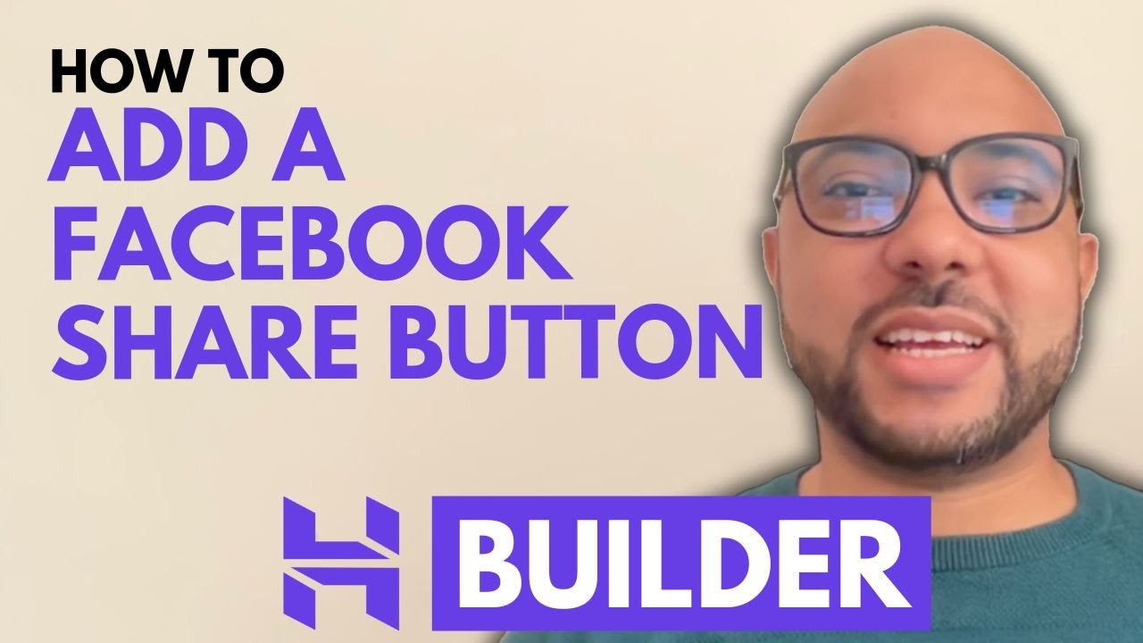 How to Add a Facebook Share Button in Hostinger Website Builder - YouTube