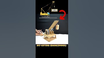 DIY Hydraulic Lifting crane machine #experiment #shorts