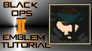 Call of Duty Black Ops 2 : Metal Gear Solid Snake Emblem Tutorial