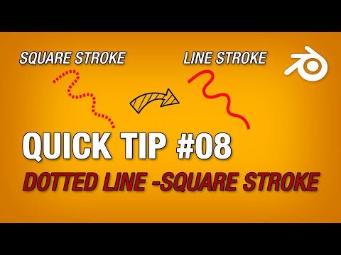 Blender Quick Tip 08: How to fix the Dotted line issue in Blender Grease Pencil.