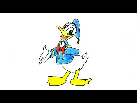 Βίντεο: Πώς να σχεδιάσετε τον Donald Duck με ένα μολύβι βήμα προς βήμα